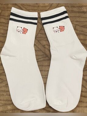Bubu and Dudu Socks - panda and bear socks design 3